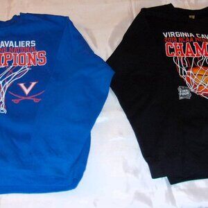 Pair University Of Virginia 2019 Men's Basketball Nat'l Championship Sweatshirts